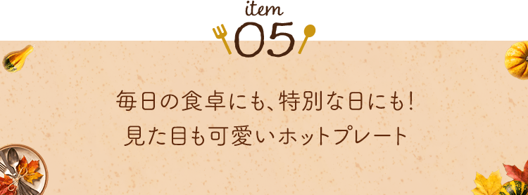 item05 �����̐H��ɂ��A���ʂȓ��ɂ��I �����ڂ������z�b�g�v���[�g