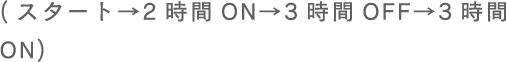 (�X�^�[�g��2����ON��3����OFF��3����ON)