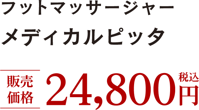 �t�b�g�}�b�T�[�W���[ ���f�B�J���s�b�^ �̔����i�F24,800�~�i�ō��j