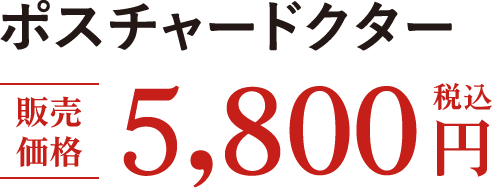 �|�X�`���[�h�N�^�[ �̔����i 5,800�~�i�ō��j