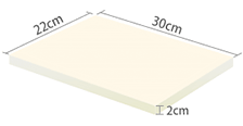 30cm×22cm×2cm